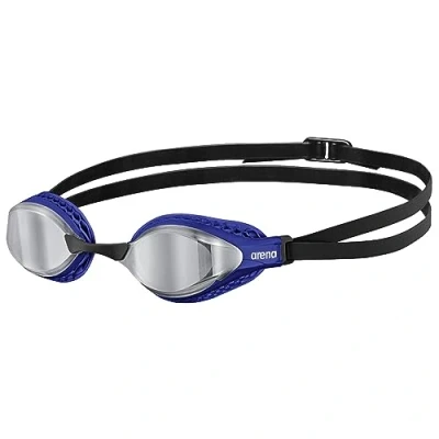 Abbildung von arena Airspeed Mirror Anti Beschlag Unisex Wettkampf Schwimmbrille für Erwachsene, mit Breiten Gläsern, UV Schutz, 3 Austauschbaren Nasenstegen, Air Seals Dichtungen