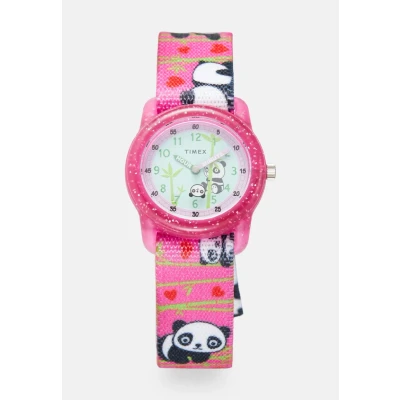 Abbildung von Timex Unisex Kinder Analog Quarz Uhr mit Gewebe Armband TW7C77100
