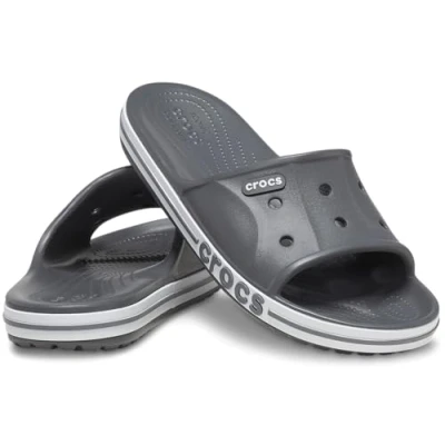 Abbildung von Crocs Unisex Bayaband Slide Schiebe Sandalen, schiefergrau, 37/38 EU