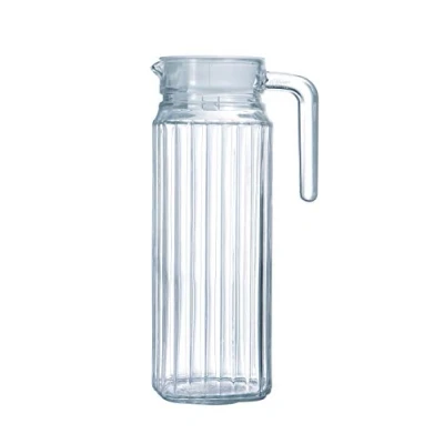 Abbildung von Luminarc ARC 70361 Quadro Krug, Kühlschrankkrug mit Deckel, 1.1 Liter, Glas, transparent, 1 Stück