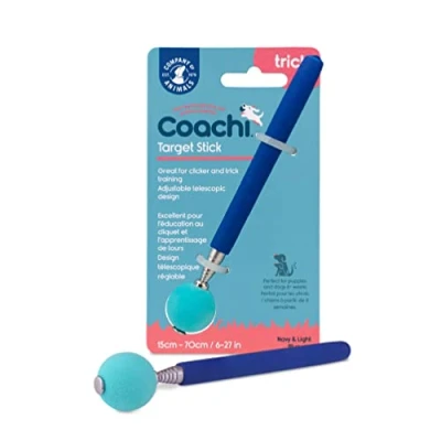 Abbildung von Coachi Target Stick, Teleskop Design mit großem Ball als Ziel, Hundezubehör für Clicker &amp; Agility Training, zum Beibringen von Kommandos und Tricks, Hunde Welpentraining