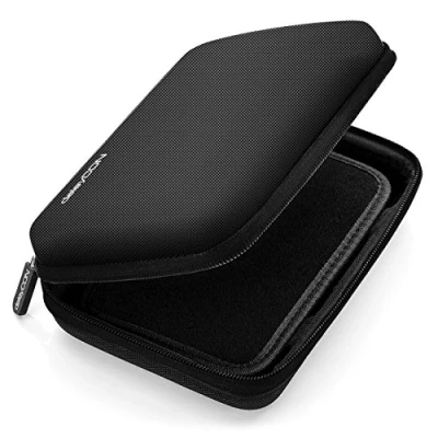 Abbildung von deleyCON Navi Tasche Case für Navigationsgeräte 6 Zoll &amp; 6,2 (17x12x4,5cm) Robust Stoßsicher 1 Innenfach Schwarz