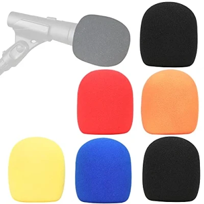 Abbildung von YOUSHARES SM58 Popschutz 6 PCS Mikrofon Pop Filter Reduzierung von Windgeräuschen Kompatibel mit Shure LC Dynamisches (6 Farben)