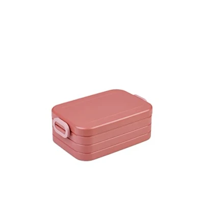 Abbildung von Mepal Brotdose Midi To Go Lunchbox für 2 Sandwiches oder 4 Brotscheiben Meal Prep Box Erwachsene Essenbox mit Unterteilung Vivid mauve