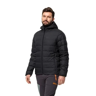 Abbildung von Jack Wolfskin Ather Hoody Daunenjacke, Herren, Größe: Large, Black