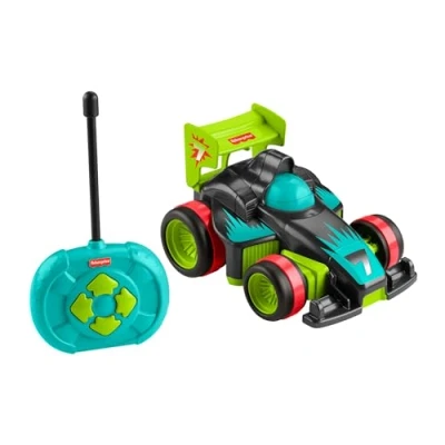 Abbildung von Fisher Price Spielzeug für Kindergartenkinder Fernlenkflitzer mit Fernbedienung und 2 Geschwindigkeiten Kinder ab 3 Jahren, HYH28