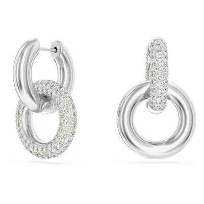 Abbildung von Swarovski Asymmetrical Design Ohrringe, Damen, Größe: One Size, Silver