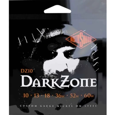 Abbildung von Rotosound R Roto E Gitarre vernickelt Satz Darkzone Custom 10 56 DZ10