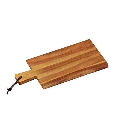 Abbildung von KESPER Schneidbrett mit Griff, Material: Akazienholz, Maße: 45 x 22 1,5 cm, Farbe: Braun, Natur 28192