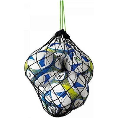 Abbildung von Erima 723002 Ballnetz für 5 Bälle, Einheitsgröße, Schwarz/Green
