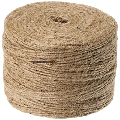 Abbildung von Rayher Hobby 4200331 Jutegarn, 3fach, 3,5 mm ø, Spule 280 m, Farbe natur, Jute Schnur, Bindegarn, Bindeschnur, Dekokordel, Jutekordel