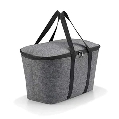 Abbildung von reisenthel coolerbag in Twist Silber Kühltasche aus hochwertigem Polyestergewebe Ideal für das Picknick, den Einkauf und unterwegs