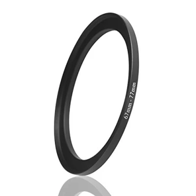 Abbildung von Ares Foto® Step Up Filteradapter Adapter Ring. CNC gefrästes Aluminium. Kompatibel mit Objektiven Aller Hersteller: Canon Sony Nikon Fujifilm Olympus Pentax Leica Tamron Sigma (67mm 77mm)