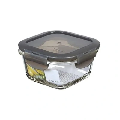 Abbildung von LocknLock OVEN GLASS Frischhaltedosen Glas mit Deckel 300ml 120 x 65 mm Kühlschrank, Gefriertruhe &amp; Spülmaschine Borosilikat bis 400C ofenfest Mikrowellengeschirr