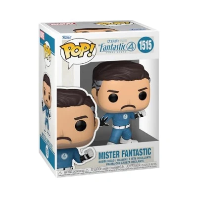 Abbildung von Funko Pop! Marvel: Fantastic Four 2025 Mr.Fantastic Vinyl Sammelfigur Geschenkidee Offizielle Handelswaren Spielzeug Für Kinder und Erwachsene