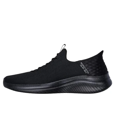 Abbildung von Skechers Ultra Flex 3.0 Herren Sneaker zum Reinschlüpfen, Schwarz/Schwarz, 45.5 EU Weit