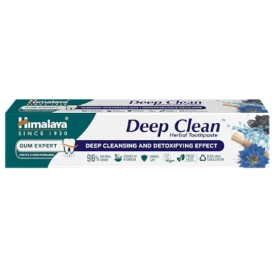 Abbildung von Himalaya Deep Clean Toothpaste with Activated Coconut Charcoal and Black Seed Oil, 75 ml