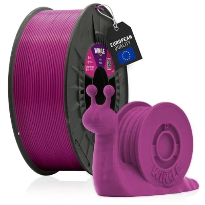 Abbildung von WINKLE PLA HD Filament 1.75mm Mauve, 1kg Spule, 3D Drucker Kompatibel mit FDM Druckern, Druckmaterialien, Maßgenauigkeit +/ 0.05mm, Bioabbaubar Leicht zu Bedrucken