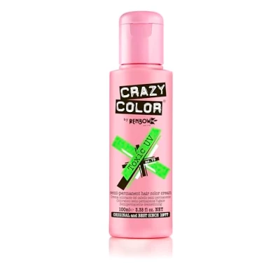 Abbildung von Crazy Color GO TOXIC UV semipermanente Haarfarbe Creme, 100 ml (1er Pack)