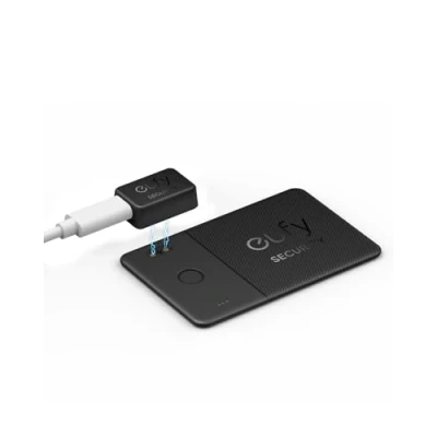 Abbildung von eufy SmartTrack Karte E30 (Schwarz, 1er Pack), Wiederaufladbar, Funktioniert mit Apple Wo ist? (nur iOS), Bluetooth Tracker, Perfekt für Geldbeutel, Passetui und Laptop, Wasserabweisend