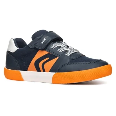 Abbildung von Geox J GISLI Boy D Sneaker, Navy/Orange, 29 EU