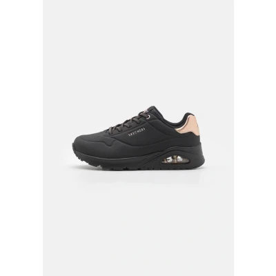 Abbildung von Skechers Wide Fit UNO Sneaker low, Damen, Größe: 39, Black /rose gold Schuhe