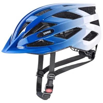 Abbildung von uvex air Wing Leichter Allround Helm für Damen und Herren individuelle Größenanpassung erweiterbar mit LED Licht Cobalt White 52 57 cm