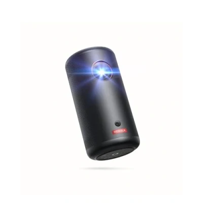 Abbildung von Nebula Capsule3 Mini Beamer, Smart Projektor, 1080p, WLAN, 200 ANSI Lumen, Tragbarer mit GTV, Netflix Vorinstalliert, Dolby Digital, 120 Zoll Bild,integrierter Akku, 2,5 Stunden Spielzeit