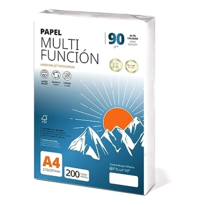 Abbildung von Ofituria Kopierpapier, DIN A4, 90 g/m2, 200 Blatt, Mehrzweckpapier für Laser und Tintenstrahldrucker, Kopierer, Bürobedarf, Schulbedarf, Packung zu g