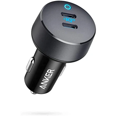 Abbildung von Anker PowerDrive III Duo USB C Ladegerät fürs Auto, 40W 2 Port PowerIQ 3.0 Ladegerät, Power Delivery für iPhone 15/15 Plus/15 Pro/15 Pro Max, Galaxy S10/S9, Pixel, iPad/iPad Mini und mehr