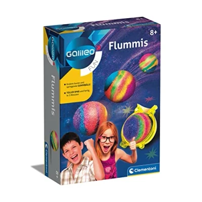 Abbildung von Galileo Fun Flummis, Spielzeug für Kinder ab 8 Jahren, Herstellen von hüpfenden Bällen &amp; bunten aufregendes Experimentierset kleine Forscher Clementoni 59118
