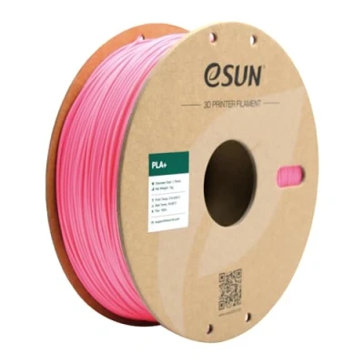 Abbildung von eSUN PLA+ Filament 1.75mm, 3D Drucker PLA Plus, Maßgenauigkeit +/ 0.03mm, 1kg Spule (2.2 LBS) Druck für Drucker, Rosa