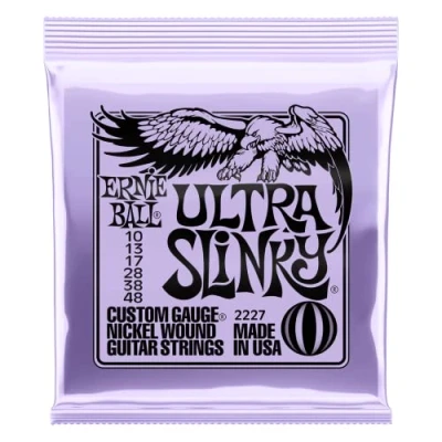 Abbildung von Ernie Ball Ultra Slinky Nickelwound E Gitarrensaiten, Stärke 10 48