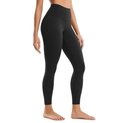 Abbildung von CRZ Yoga Butterluxe Damen High Waist Sport Leggings Blickdicht Leggins Sporthose Workout Gym Yogahose 64cm Schwarz 34