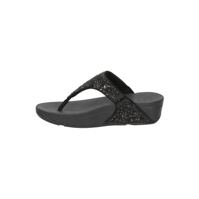 Abbildung von Fitflop LULU TOE POST Glitter Zehentrenner, Damen, Größe: 36, Zwart Schuhe