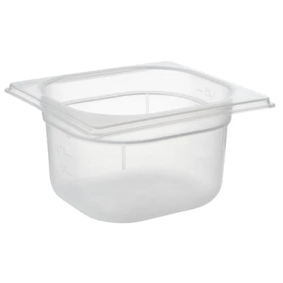Abbildung von APS 82138 GN Behälter 1/6, 17,6 x 16,2 cm, 100 mm tief, 1,5 Liter, Skalierung, Polypropylen