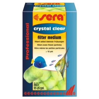 Abbildung von sera Crystal Clear 12 Filterbälle (formstabil &amp; mehrfach auswaschbar) die innovative, patentierte 3D Faserstruktur entfernt kleinste Trübungen ab 10µm (z.B. Schwebealgen, Mulm) nach kurzer Zeit, 44510