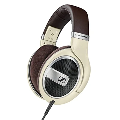 Abbildung von Sennheiser HD 599 5 écouteurs circum aural filaire jack 3,5mm, 6,35 mm brun, ivoire, métallique mat