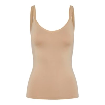 Abbildung von PIECES Damen Pcplain Underwear Top Noos Unterhemd, Nature, L XL EU