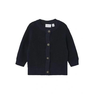 Abbildung von Name it Nbnbubba CARD Unisex Strickjacke für Kinder, Größe: 68, Dark sapphire