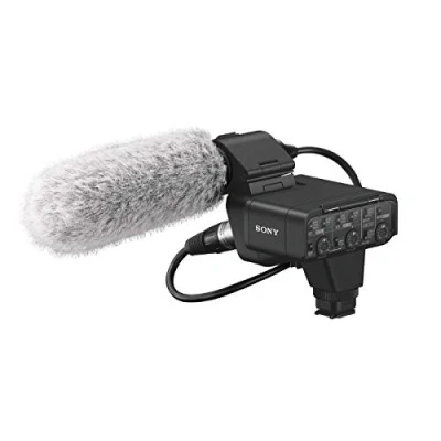 Abbildung von Sony XLR K3M Adapter Set mit Box und Richtmikrofon, black
