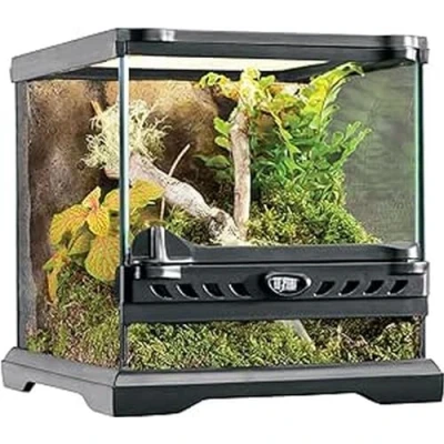 Abbildung von Exo Terra Reptilien Terrarium aus Glas, mit einzigartiger Front Belüftung, 20 x 20cm