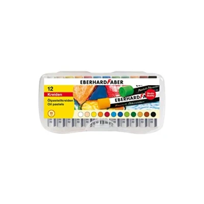 Abbildung von Eberhard Faber 522013 Ölpastellkreide, 12 bruchsichere Ölkreiden, 11 mm Durchmesser