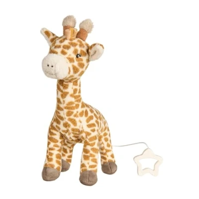 Abbildung von Sterntaler Spieluhr M Giraffe Kaya aus weichem Stoff entnehmbares Spielwerk Melodie: Brahms Wiegenlied, praktischer Sternengriff Einschlafhilfe Geschenk, ab Geburt, goldbraun