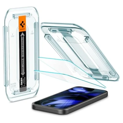 Abbildung von Spigen EZ Fit Gehärtetes Glas Clear Displayschutzfolie mit Einbaurahmen Google Pixel 9a