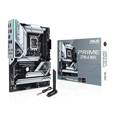 Abbildung von ASUS Prime Z790 A WiFI Gaming Mainboard Sockel Intel LGA1700 (ATX, PCIe 5.0, DDR5 Speicher, 4x M.2, 6E, HDMI, DisplayPort)
