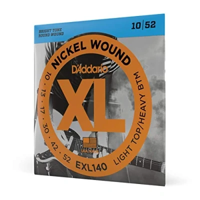 Abbildung von D&#039;Addario Gitarrensaiten E Gitarre Gitarren Saiten EXL140 Lt. Top/Hvy. Bottom, 10 52 1 Stück