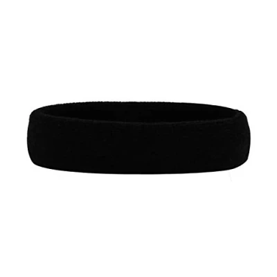 Abbildung von HANERDUN Sport Stirnband Damen Herren Schweißbänder Kopf Stirn Frottee Kopfband für Laufen Fahrrad Joggen Tennis Fußball Violett