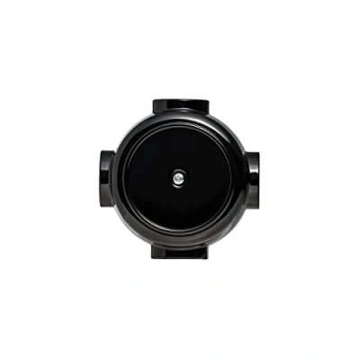 Abbildung von Aufputz Vintage Abzweigdose Schwarz 80x40 mm Rund Retro (Abzweigdose Schwarz)