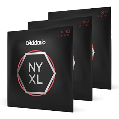 Abbildung von D&#039;Addario E Gitarren Saiten Gitarrensaiten Gitarre Premium DER BELIEBTESTEN SAITENMARKE NYXL1052 3P &quot;NY&quot; Stahl LtTop/HvyBottom (10 52) 3er Pack
